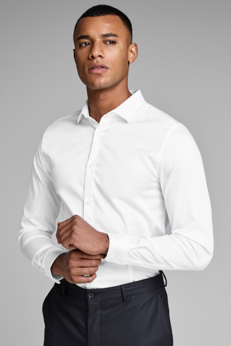 Camisa vestir blanca hombre online